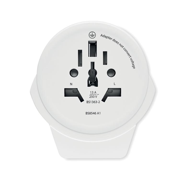 Adaptor USB Skross World to Europe Alb
