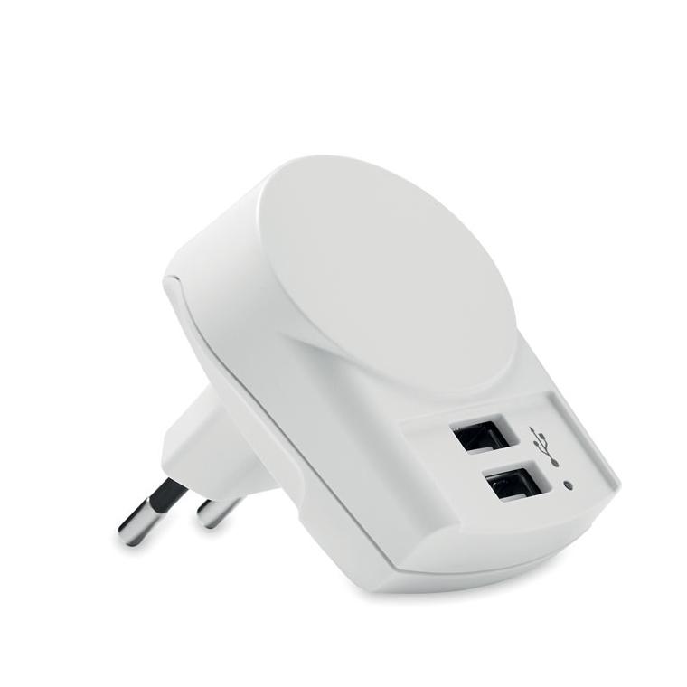 Adaptor USB Skross Euro(2xA) EURO USB CHARGER 2XA Alb