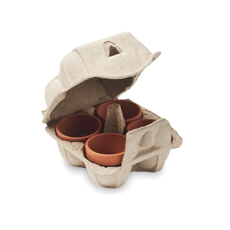 Semințe în carton de ouă CRESS Bej