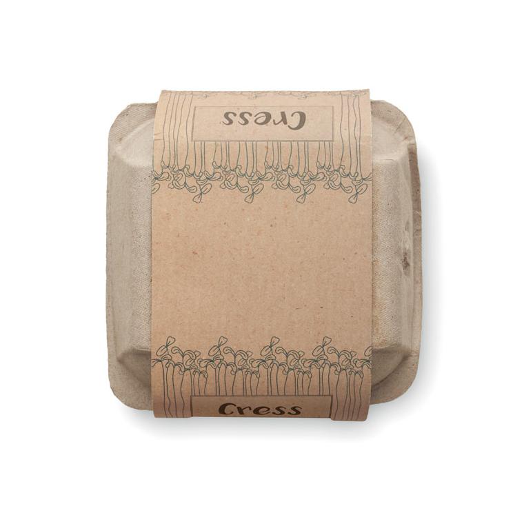 Semințe în carton de ouă CRESS Bej