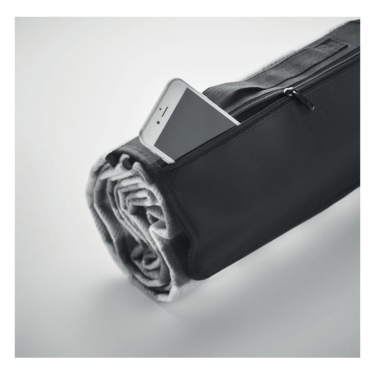 Pătură fleece RPET 150 gr/m² CALY Negru