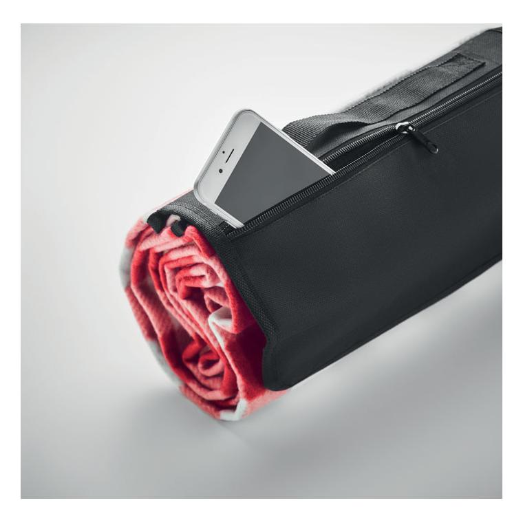 Pătură fleece RPET 150 gr/m² CALY Roșu