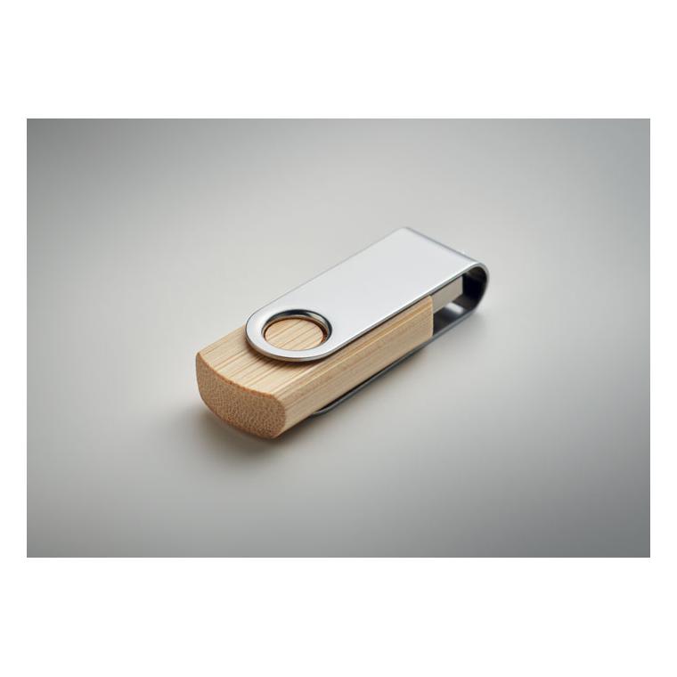 Flash USB 16GB din bambus Techmate  Natur 16 GB