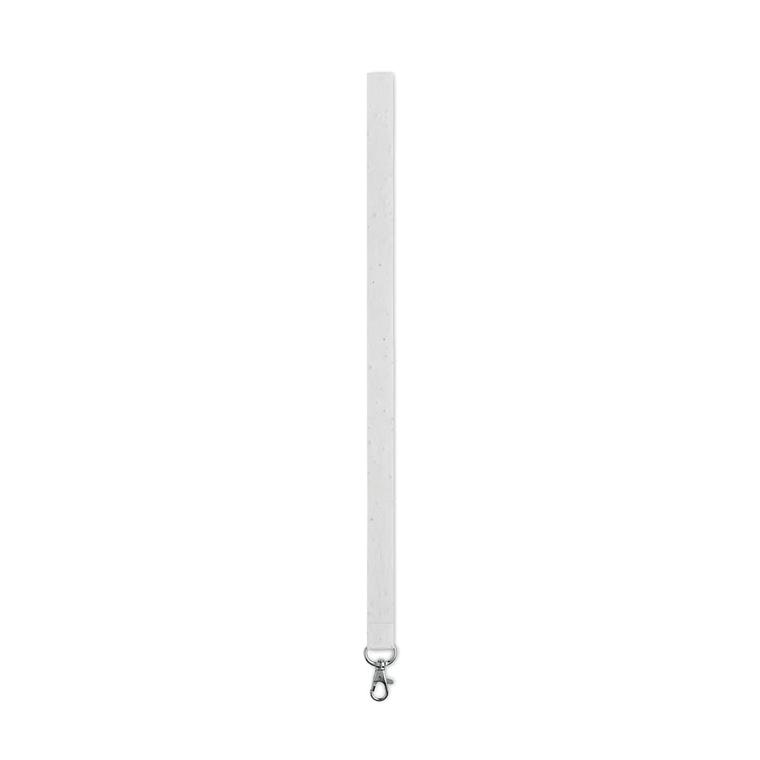Lanyard hârtie cu semințe LANSEE Alb