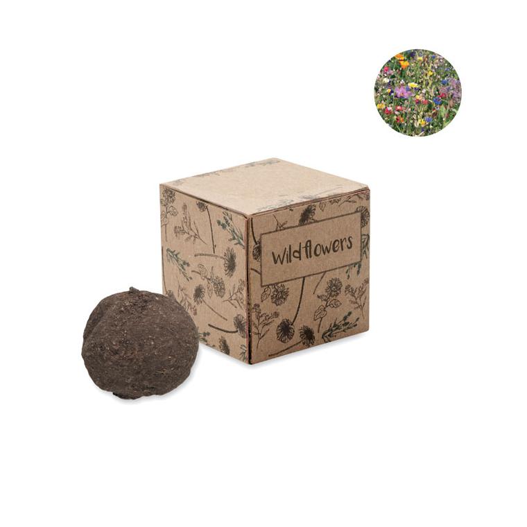 Bilă cu semințe BOMBI Bej