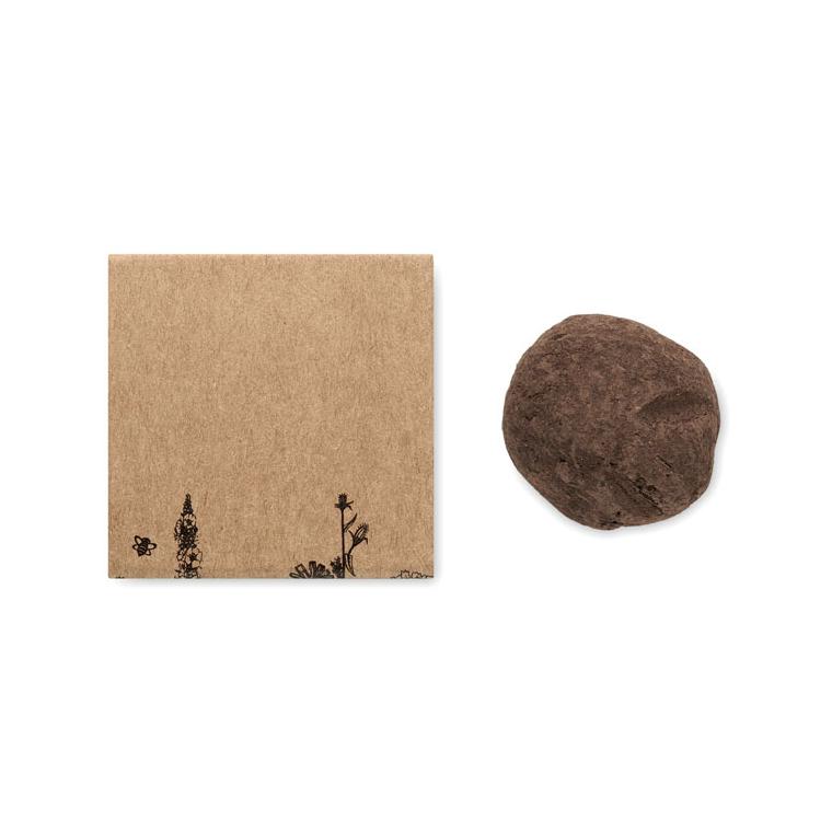 Bomba de semințe, flori albine BOMBI II Bej