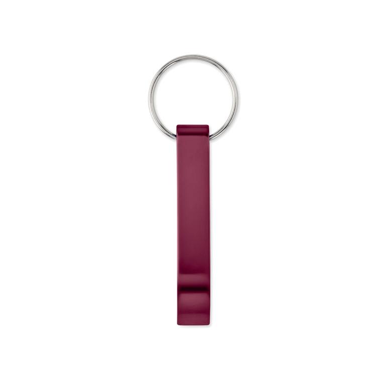 Breloc din aluminiu reciclat OVIKEY Vișiniu