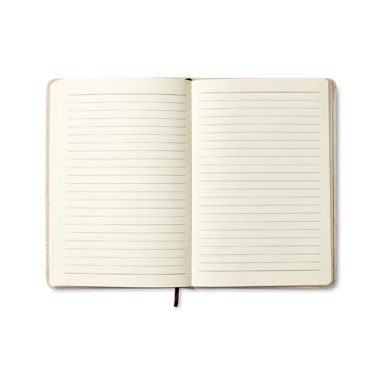 Carnet A6 cu copertă din plută  Bej
