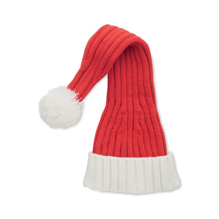 Căciulă lungă tricotată de Crăciun ORION Roșu