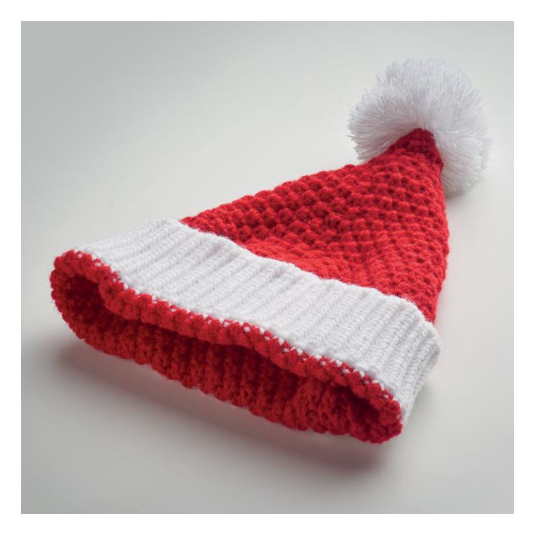 Căciulă tricotată de Crăciun AURIGA Roșu