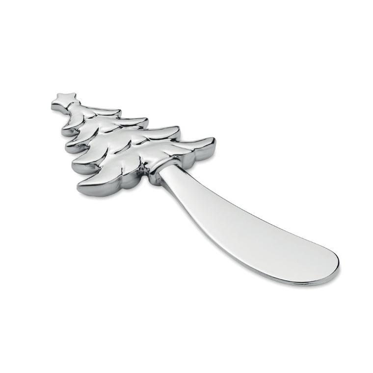 Cuțit de brânză pom de Crăciun TREES Argintiu mat