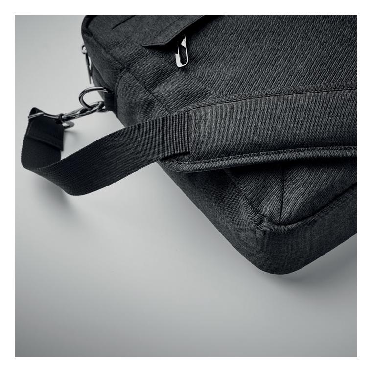 Geantă pentru laptop 600D RPET ROCKY Negru