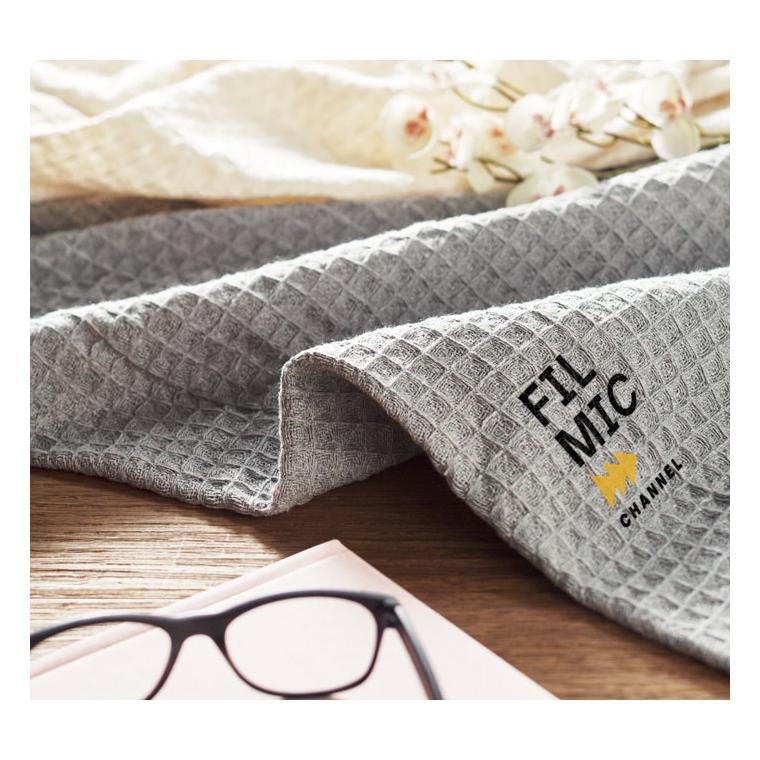 Pătură din bumbac wafle de 350 gr GUSTO Gri