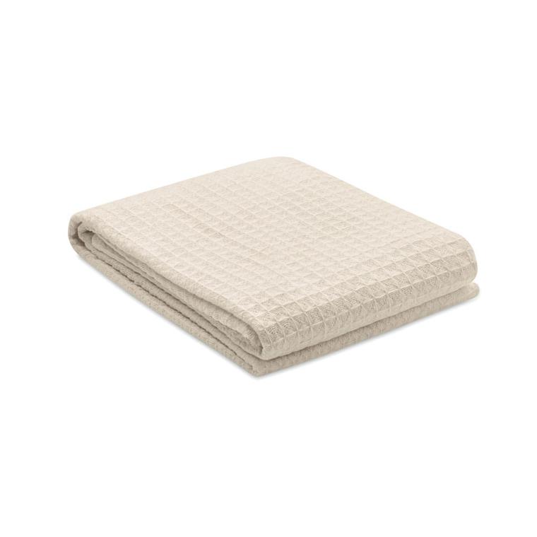 Pătură din bumbac wafle de 350 gr GUSTO Bej