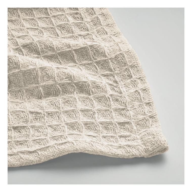 Pătură din bumbac wafle de 350 gr GUSTO Bej