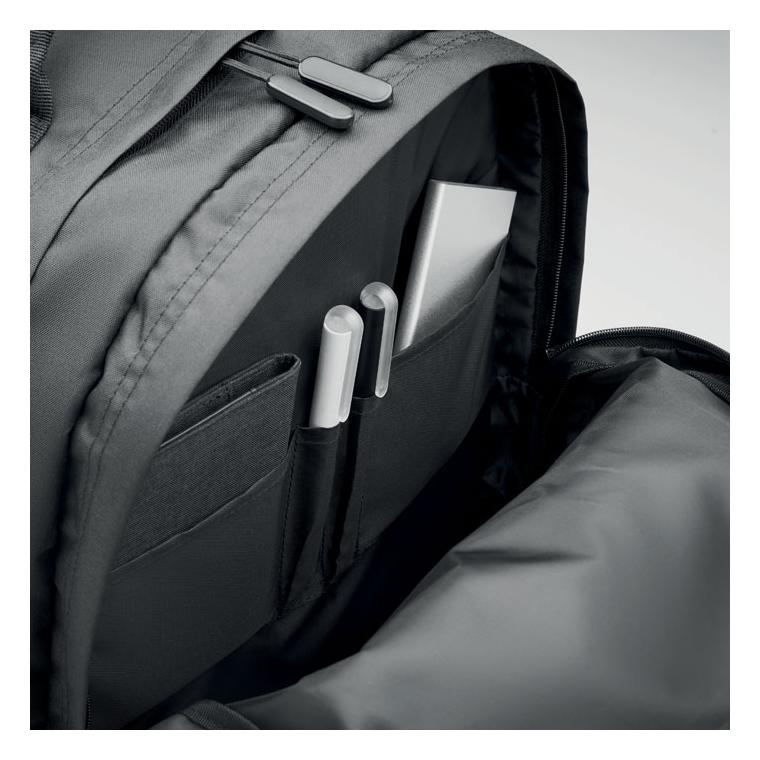 Rucsac RPET 300D pentru laptop VALLEY BACKPACK Negru