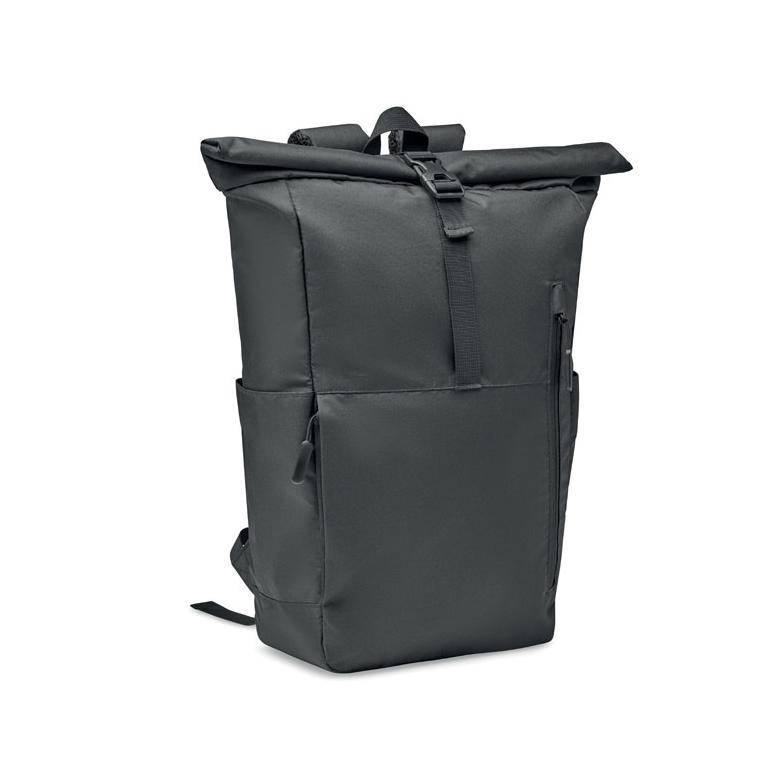 Rucsac cu rolă din RPET 300D VALLEY ROLLPACK Negru