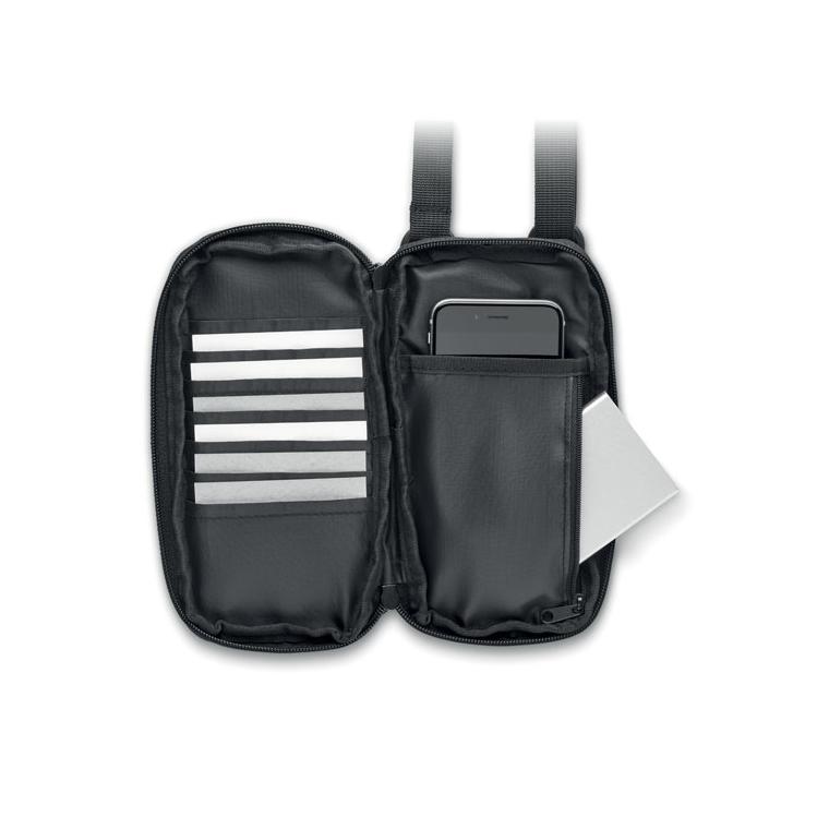 Geantă pentru smartphone Cross Body VALLEY WALLET Negru