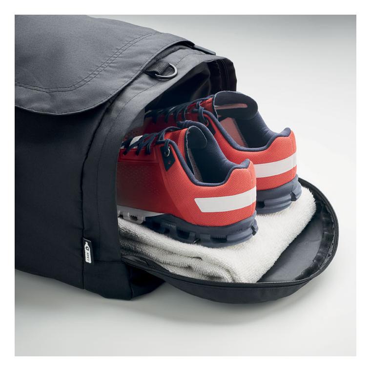 Geantă sport mare din 300D RPET VALLEY DUFFLE Negru