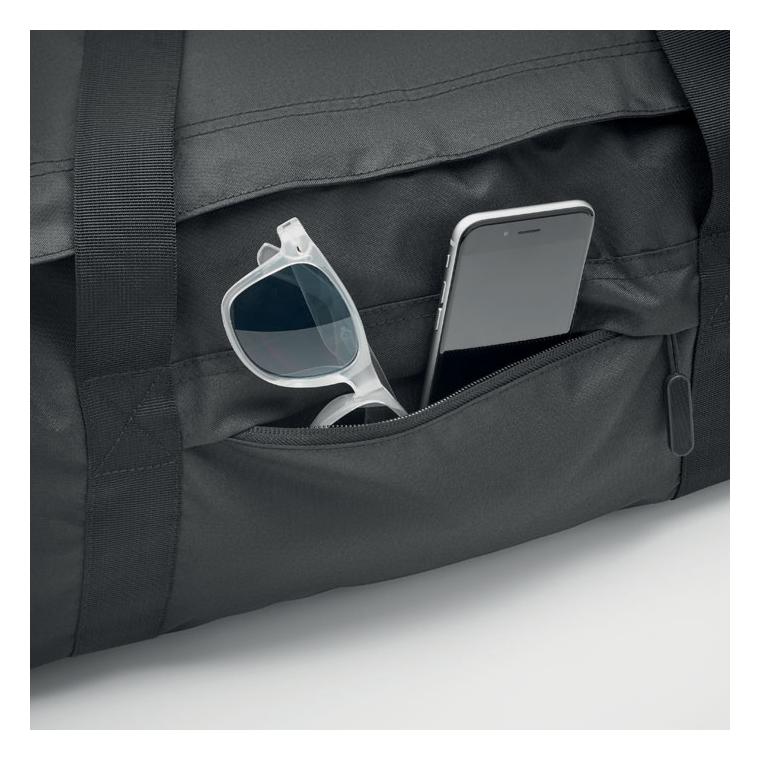 Geantă sport mare din 300D RPET VALLEY DUFFLE Negru