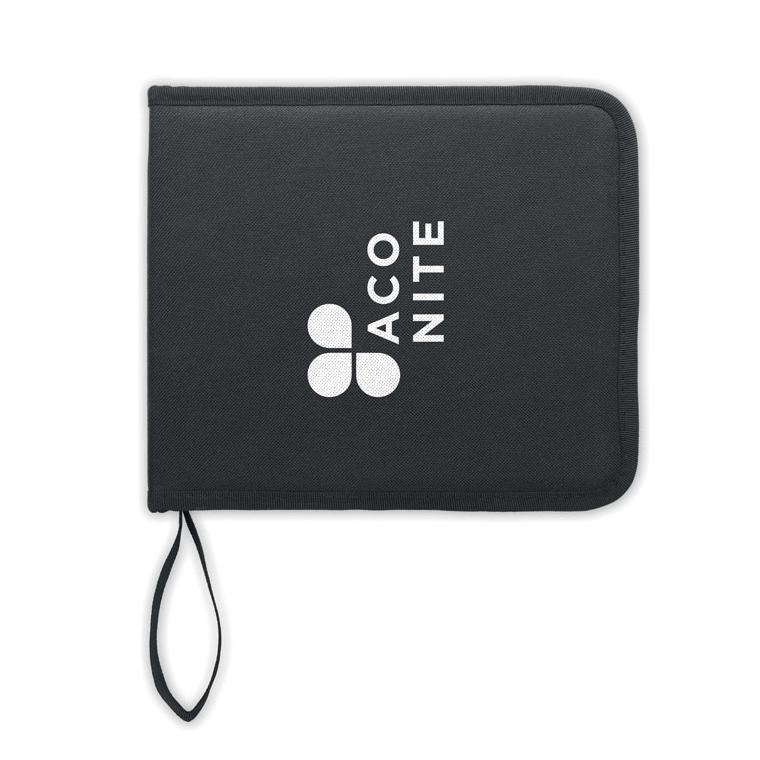 Set de 40 de piese de desen în husă poliester GENUINE Negru