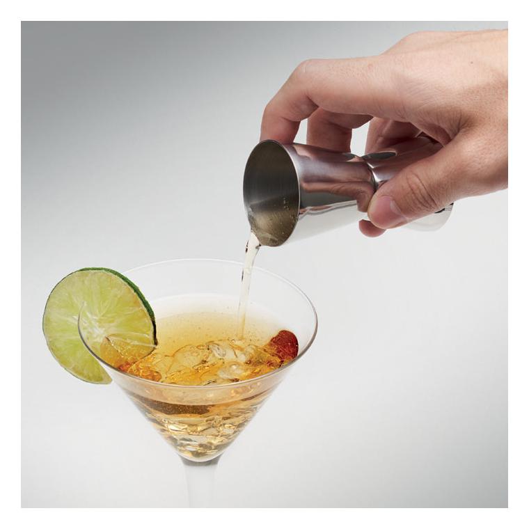 Măsură cocktail din oțel inoxid FROZEN Argintiu mat