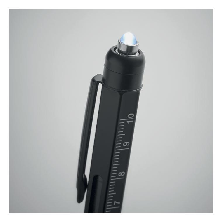 Pix cu nivel cu boloboc și riglă RETOOL Negru