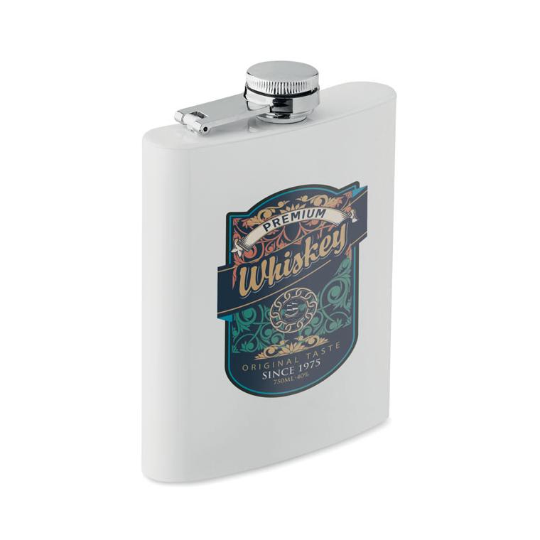 Sticlă de buzunar pentru sublimare SUBLIM HIP Alb