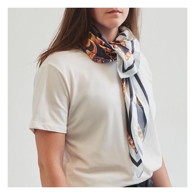 Șal din poliester satinat reciclat VICTORIA Auriu