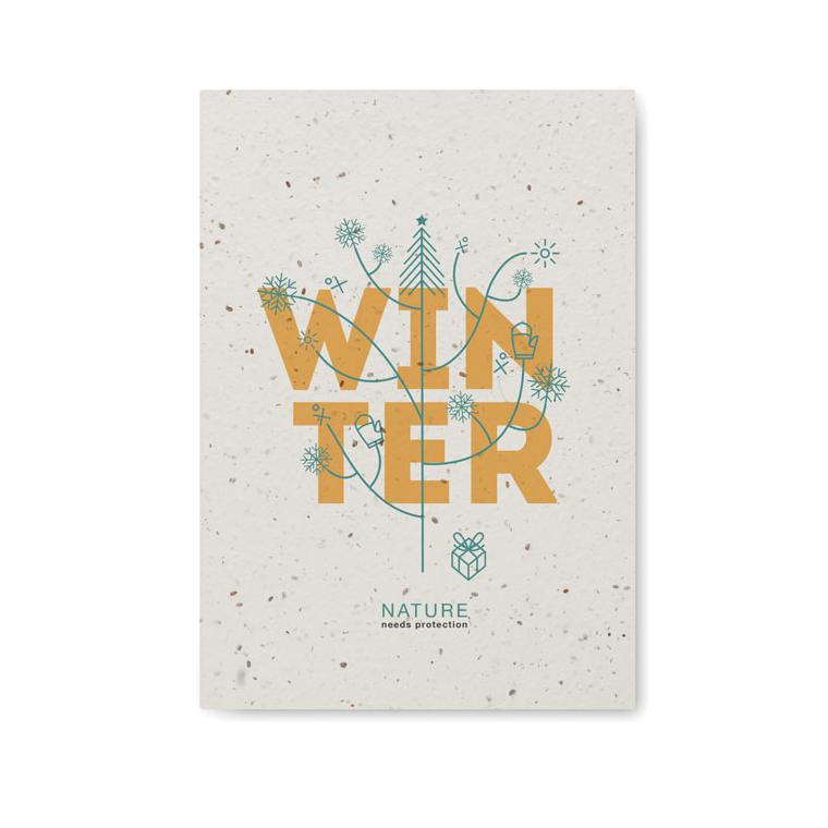 Notebook A5 cu copertă din hârtie cu semințe SEED BOOK Alb