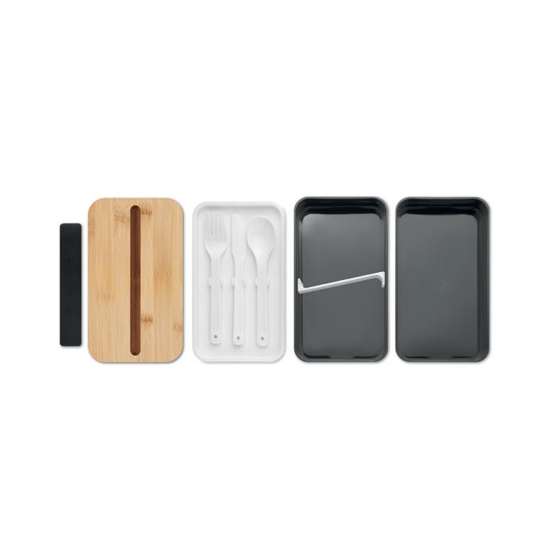 Cutie de prânz din PP reciclat WINT Negru