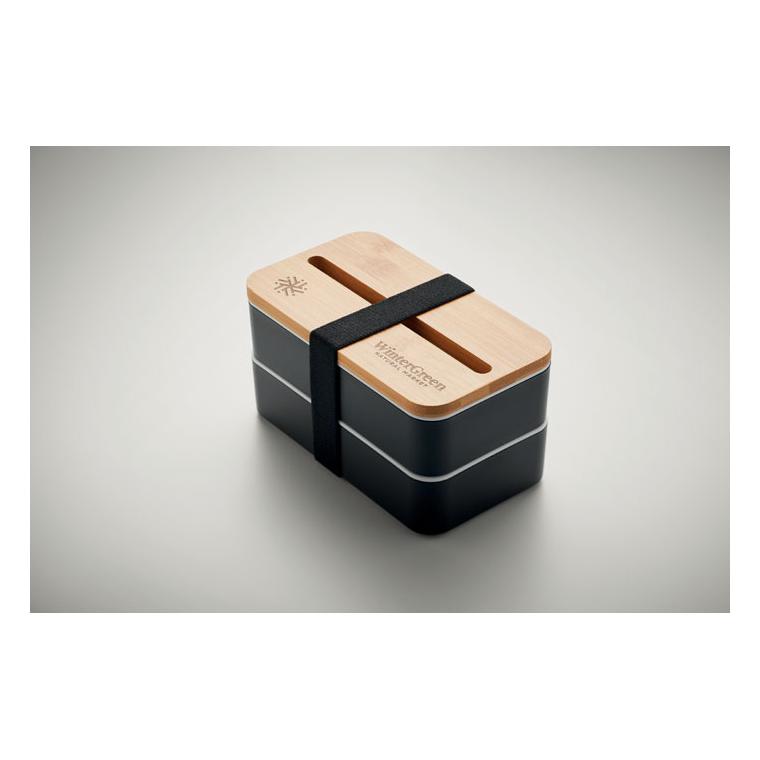 Cutie de prânz din PP reciclat WINT Negru