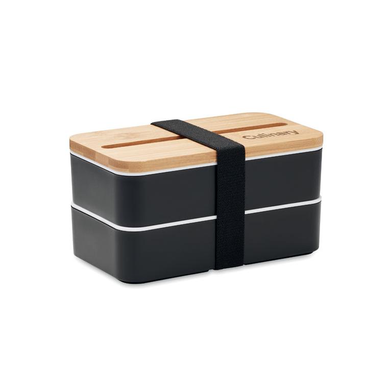 Cutie de prânz din PP reciclat WINT Negru