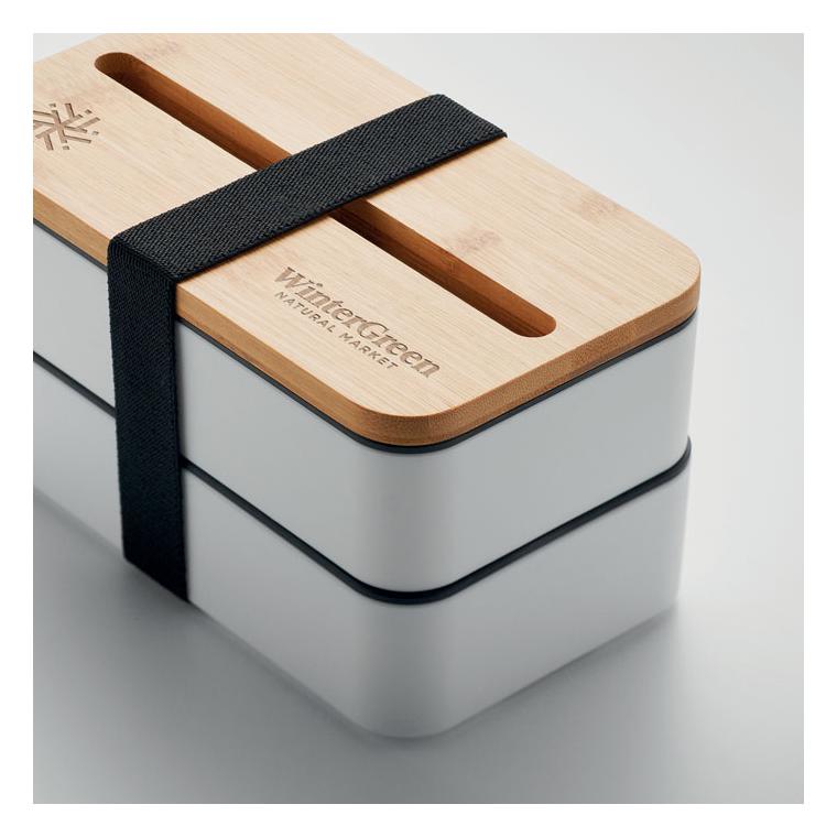 Cutie de prânz din PP reciclat WINT Alb