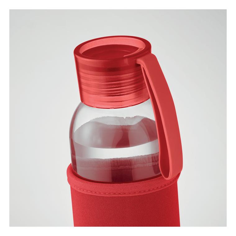 Sticlă reciclată 500 ml EBOR Roșu