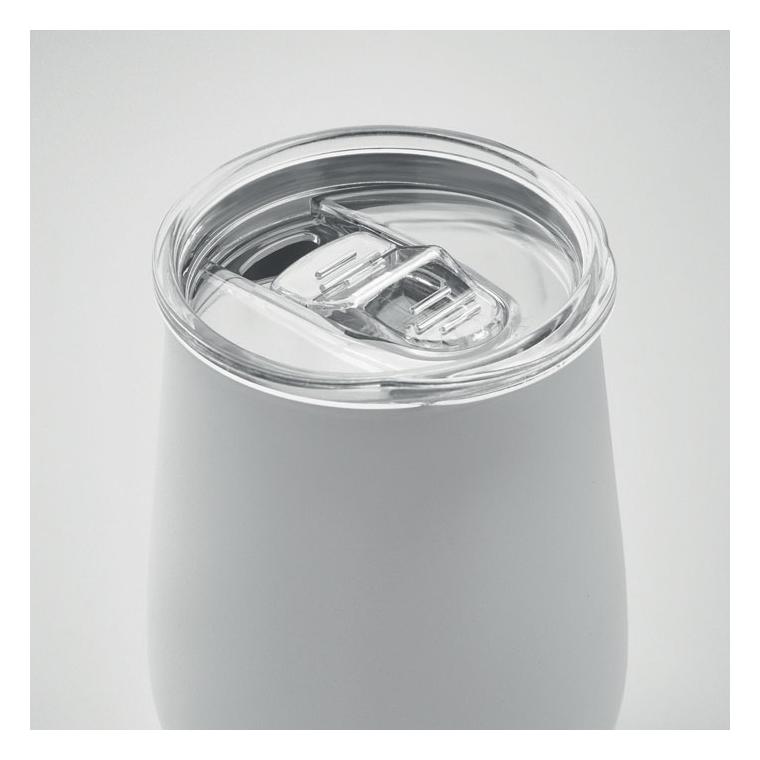 Cană din inox reciclat URSA Alb