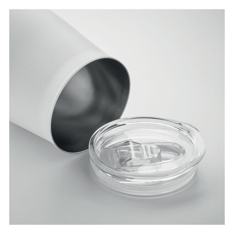 Cană din inox reciclat URSA Alb