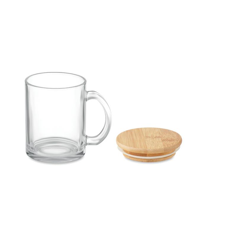 Cană din sticlă reciclată 300 ml CELESTIAL Transparent