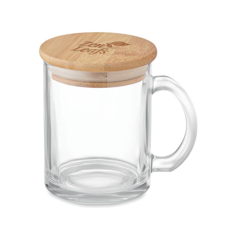 Cană din sticlă reciclată 300 ml CELESTIAL Transparent