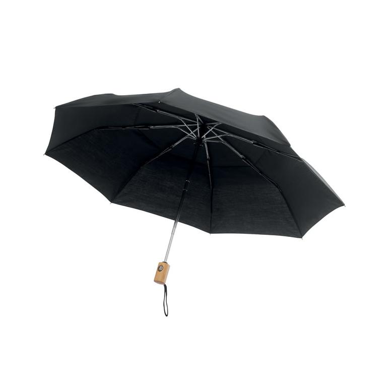 Umbrelă pliabilă 21 inch DRIP Negru
