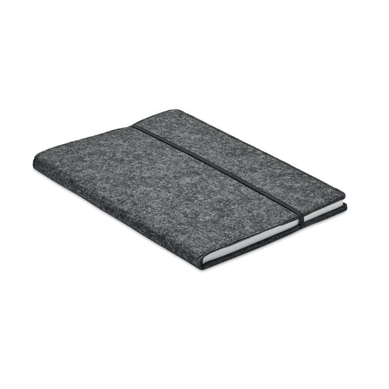 Notebook  A5 RPET pâslă FELTBOOK Gri închis