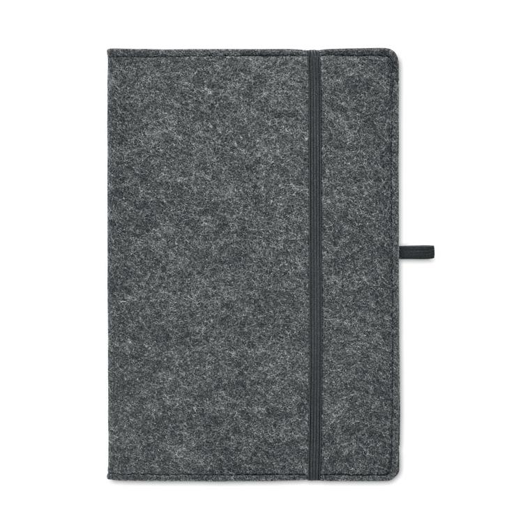 Notebook  A5 RPET pâslă FELTBOOK Gri închis