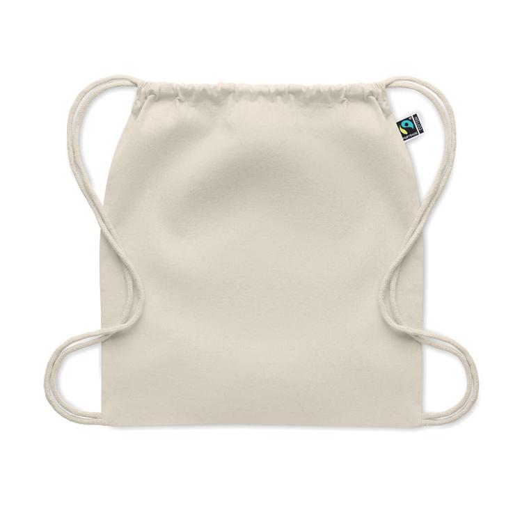 Geantă cu cordon de tragere Fairtrade OSOLE DRAW Bej