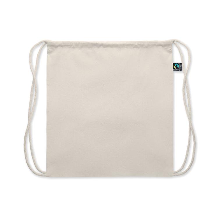 Geantă cu cordon de tragere Fairtrade OSOLE DRAW Bej