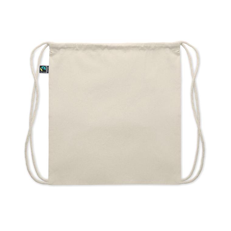Geantă cu cordon de tragere Fairtrade OSOLE DRAW Bej