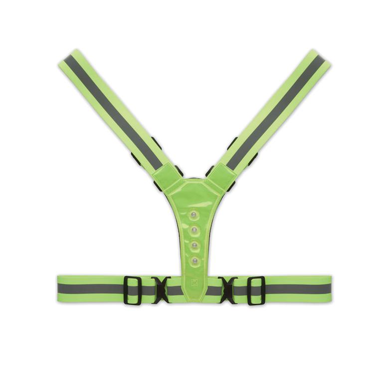 Centură reflectorizantă pentru uz promoțional ROUNDVISIBLE Verde neon