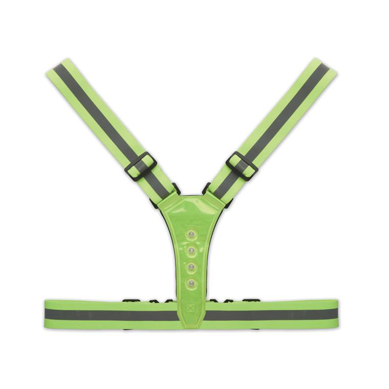 Centură reflectorizantă pentru uz promoțional ROUNDVISIBLE Verde neon