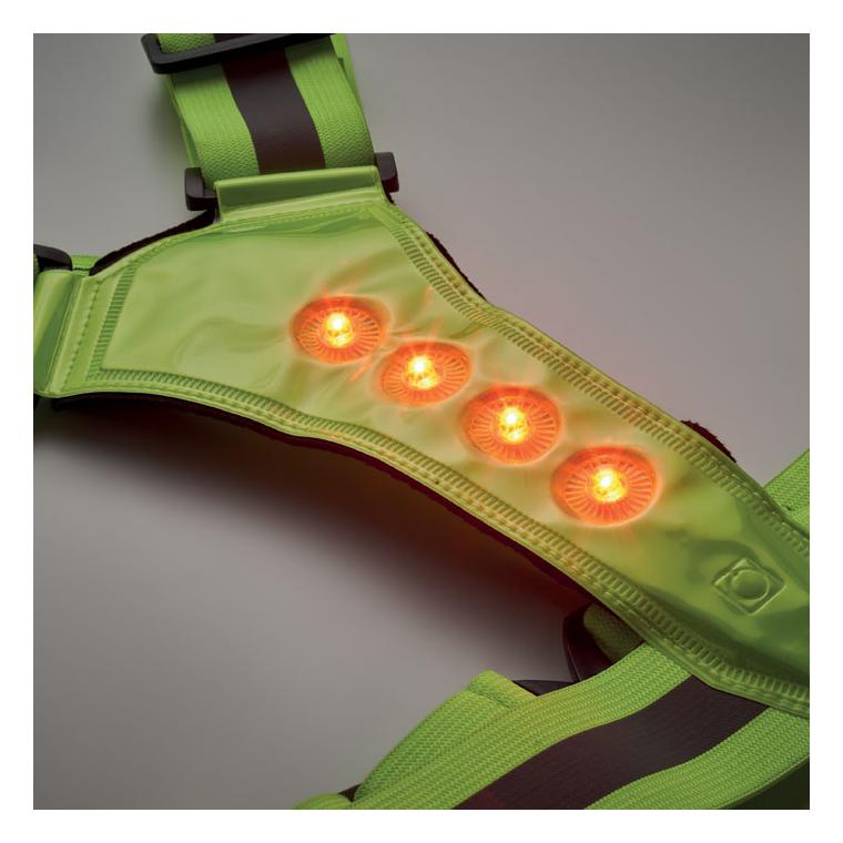 Centură reflectorizantă pentru uz promoțional ROUNDVISIBLE Verde neon