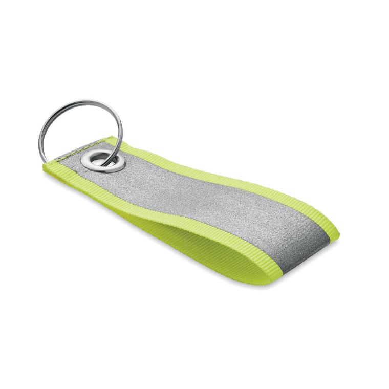 Breloc reflectorizant REFLEKEY Galben neon