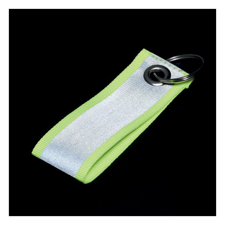 Breloc reflectorizant REFLEKEY Galben neon
